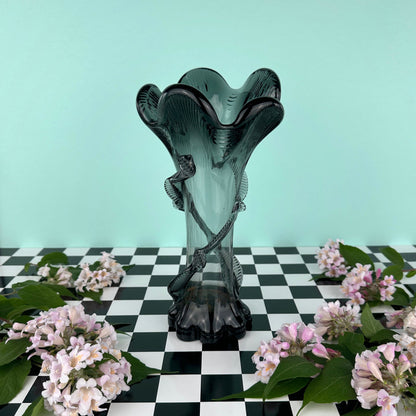 Vintage Jugendstil Glasvase Franz Welz Böhmen Art Nouveau 1900 1910