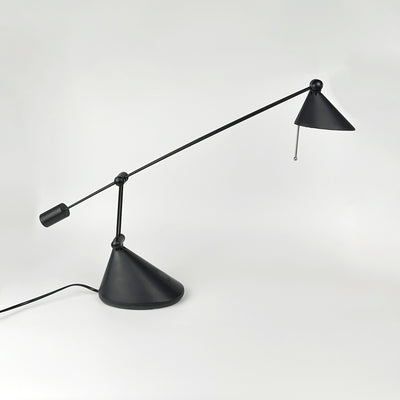 Vintage Architektenlampe Anavil Italy, Schwarz, 1980er