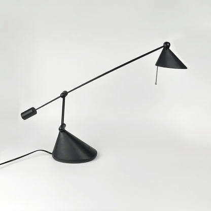Vintage Tischlampe Anavil Italy Schwarz Postmodern Memphis Milano