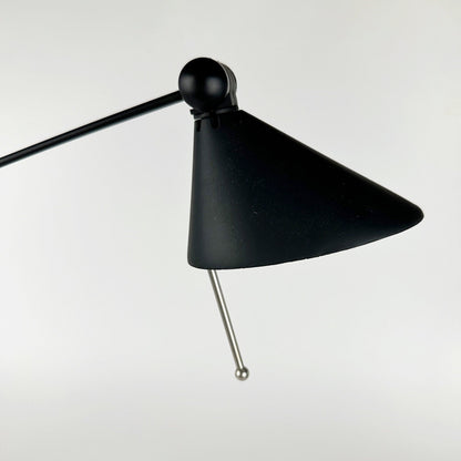 Vintage Tischlampe Anavil Italy Schwarz Postmodern Memphis Milano