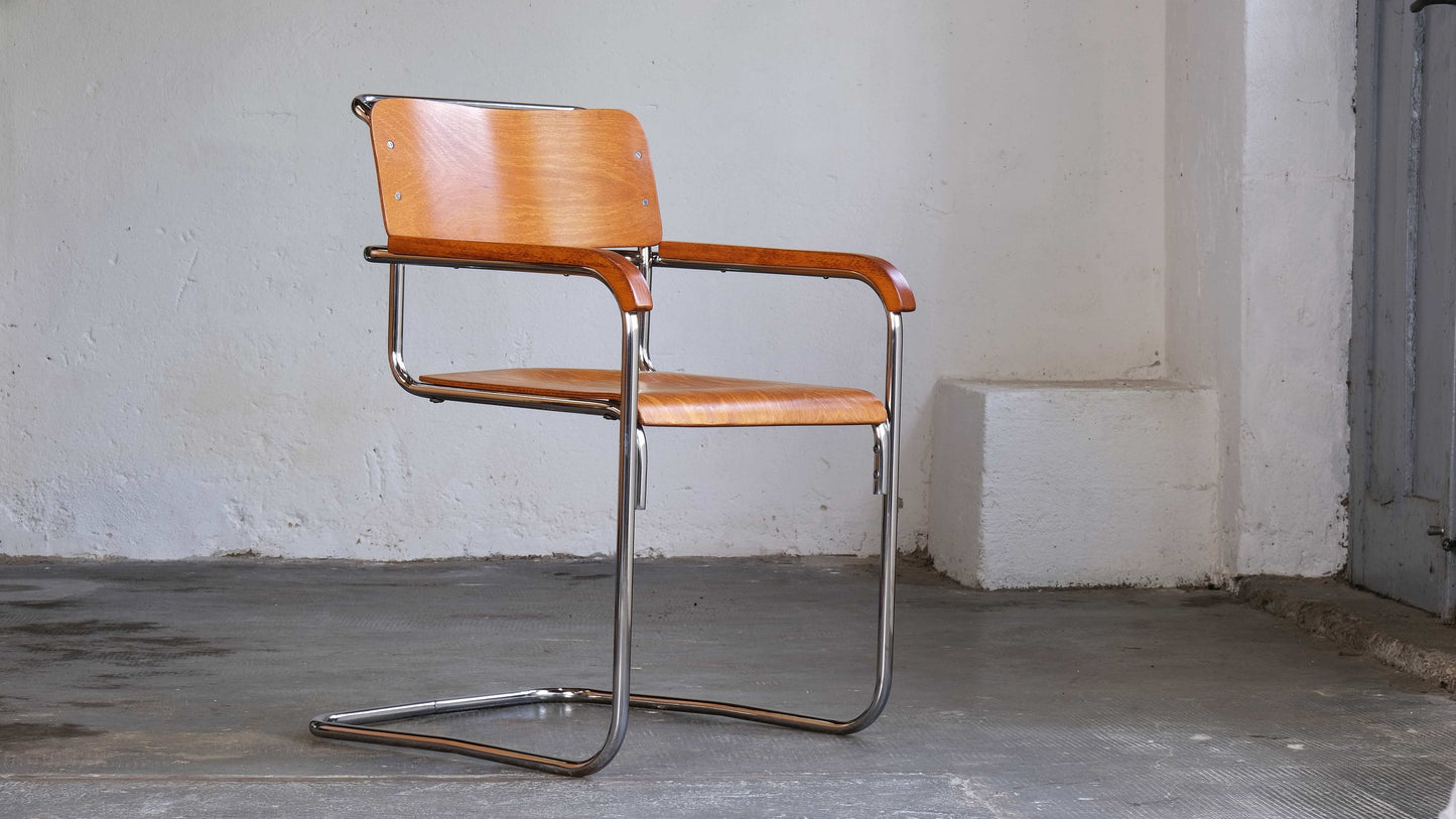 Vintage Freischwinger Stuhl "B34" von Marcel Breuer