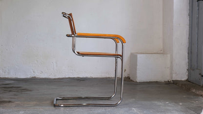 Vintage Freischwinger Stuhl "B34" von Marcel Breuer