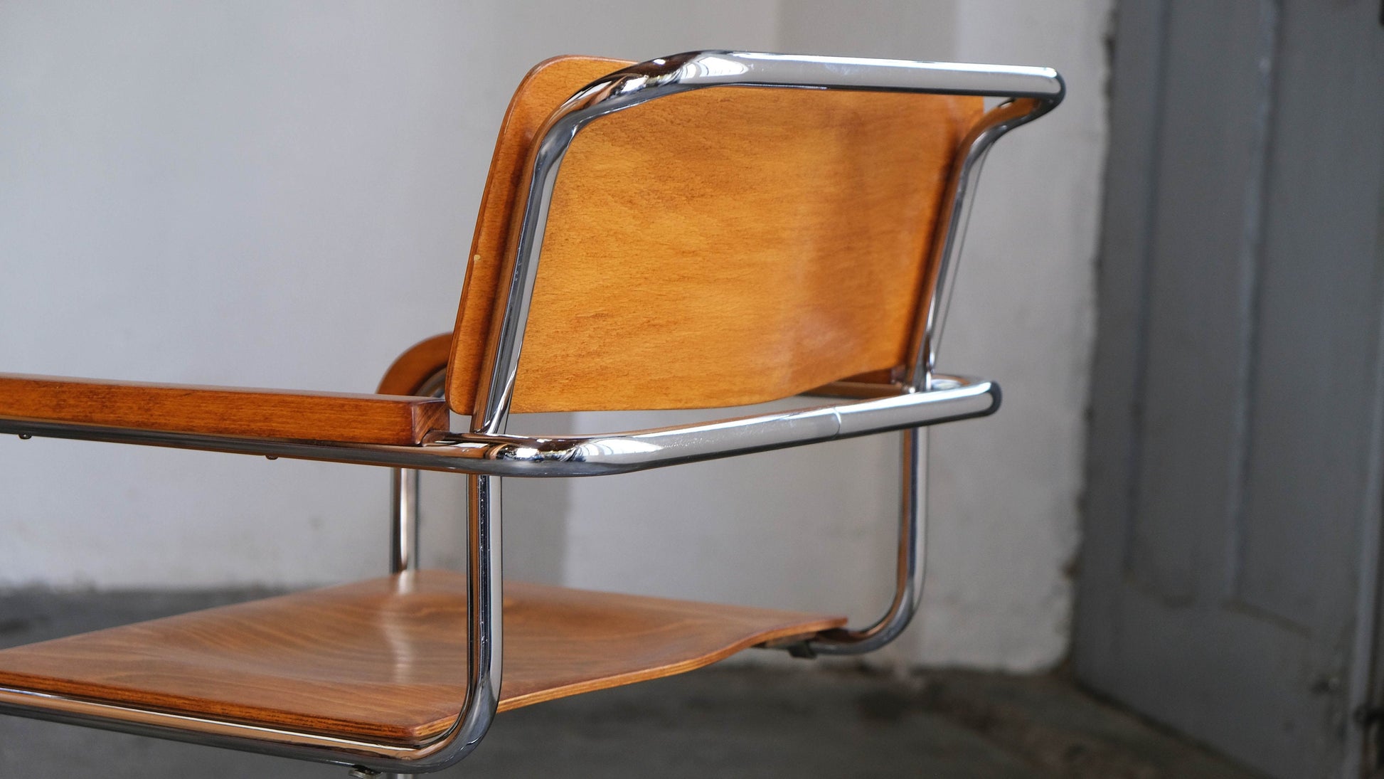 Vintage Freischwinger Stuhl "B34" von Marcel Breuer
