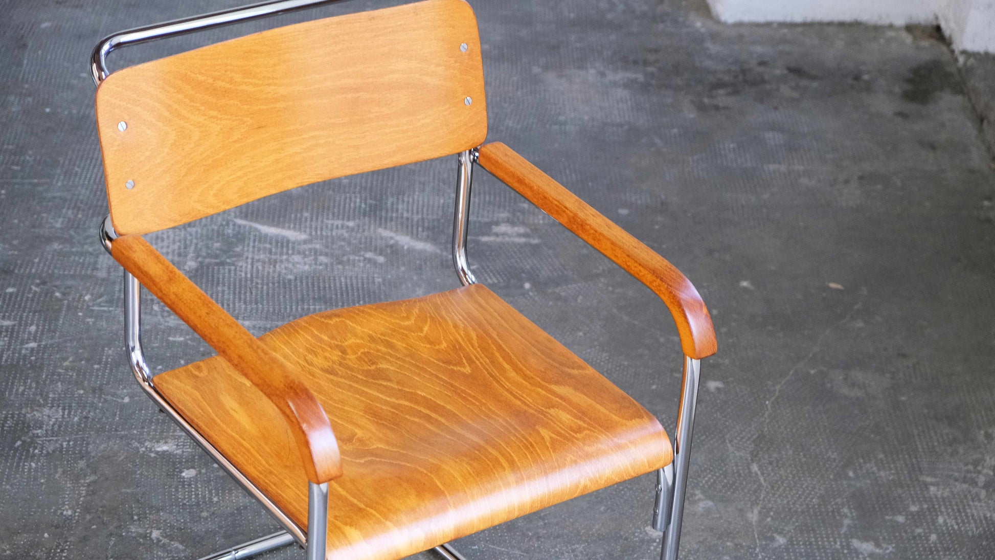 Vintage Freischwinger Stuhl "B34" von Marcel Breuer