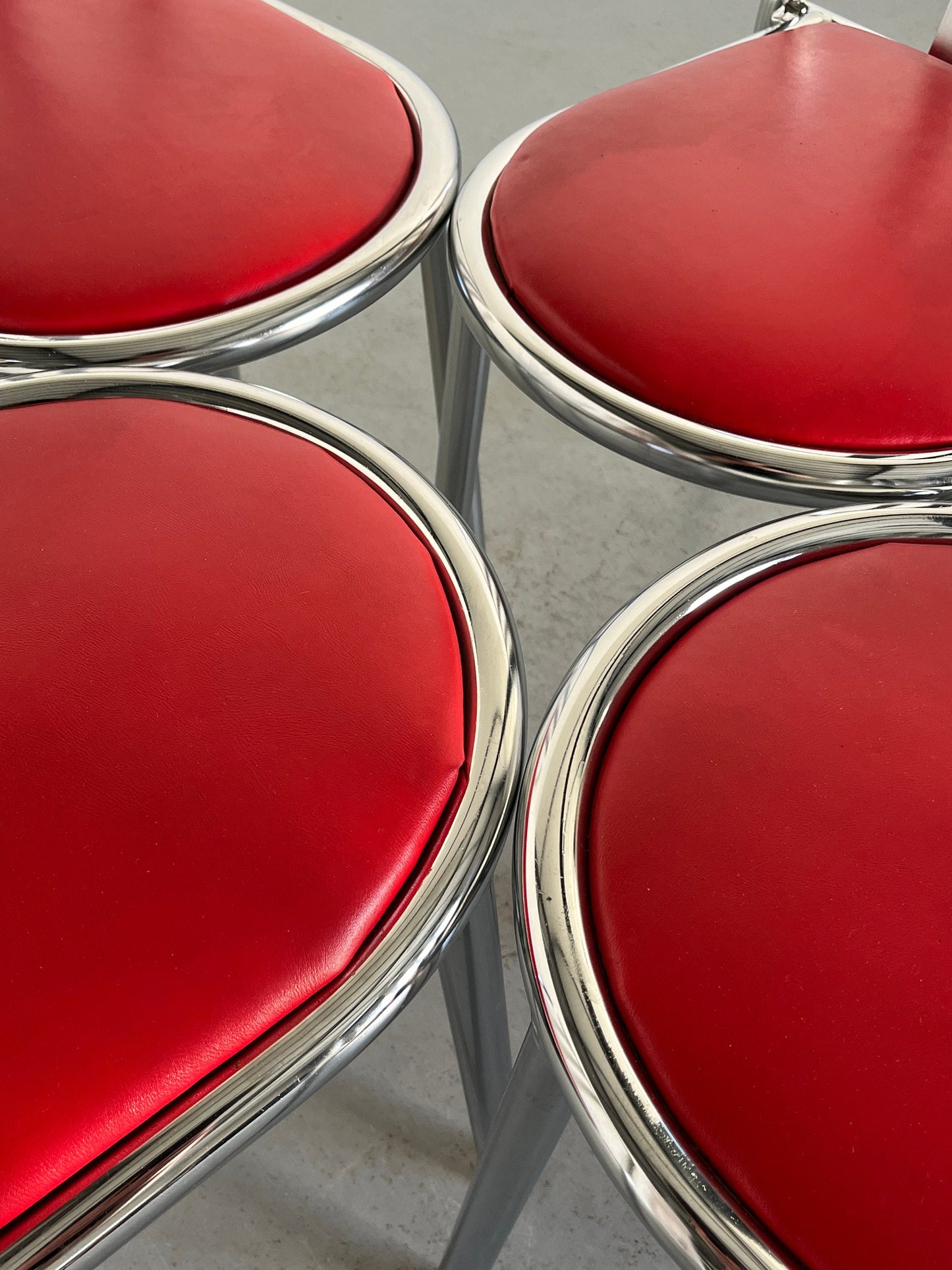 Vintage Stapelstuhl Modell 222 von Robert Mallet-Stevens für Pallucco Italia Set von 4