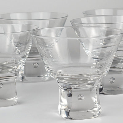 Set de 5 coupes à dessert vintage à pied bulle par Sergio Asti pour Arnolfo di Cambio