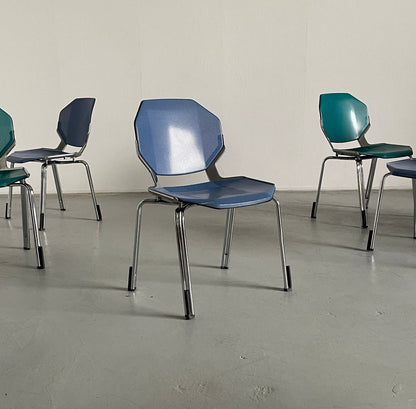 Vintage chair by Fröscher Sitform Blue Space Age