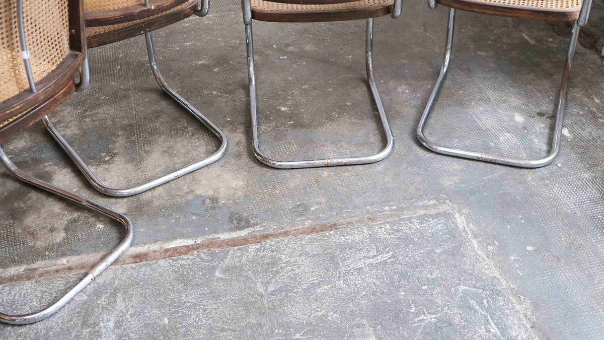 Vintage Stuhl Thonet S 64 von Marcel Breuer Set von 4