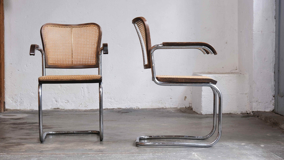 Vintage Stuhl Thonet S 64 von Marcel Breuer Set von 4