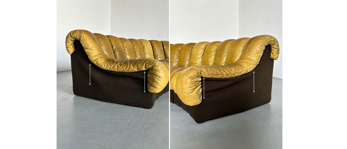 Vintage Modular Sofa DS-600 by De Sede 1970s Set of 14