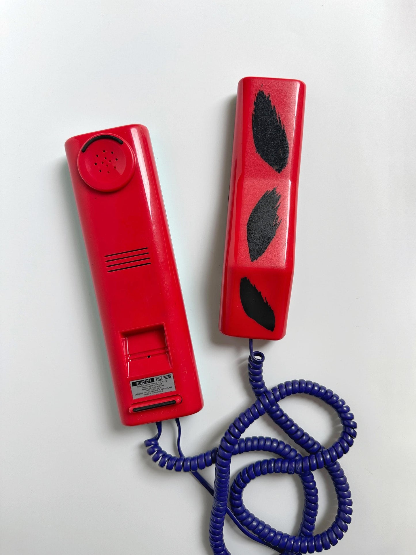 Vintage Swatch Twin Phone Memphis Milano 1987 Sammlerstück