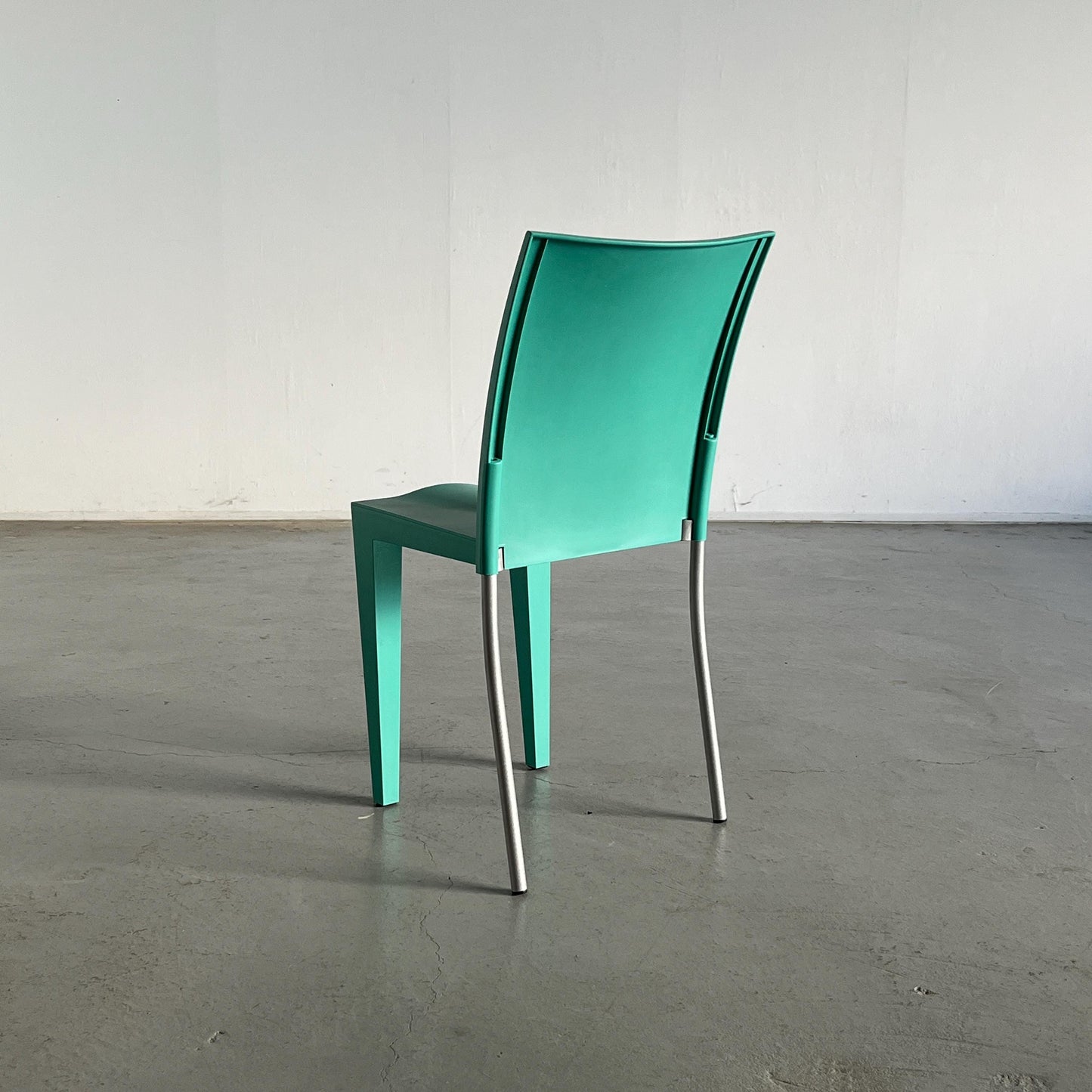 Vintage Stuhl Miss Globe von Philippe Starck für Kartell transparent-metallisch