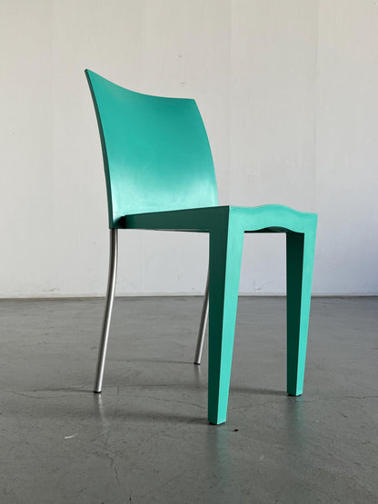 Vintage Stuhl Miss Globe von Philippe Starck für Kartell transparent-metallisch