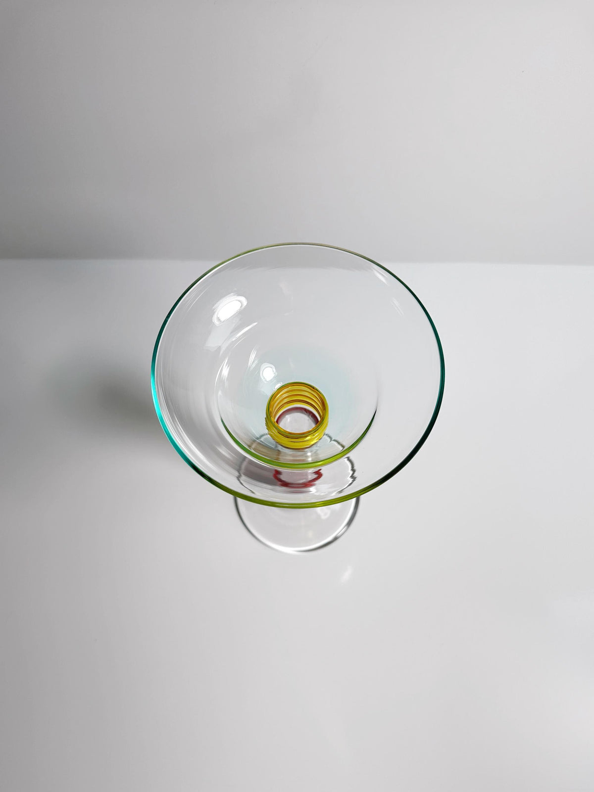 Vintage Glasvase von Leonardo, geometrisch, Postmodern