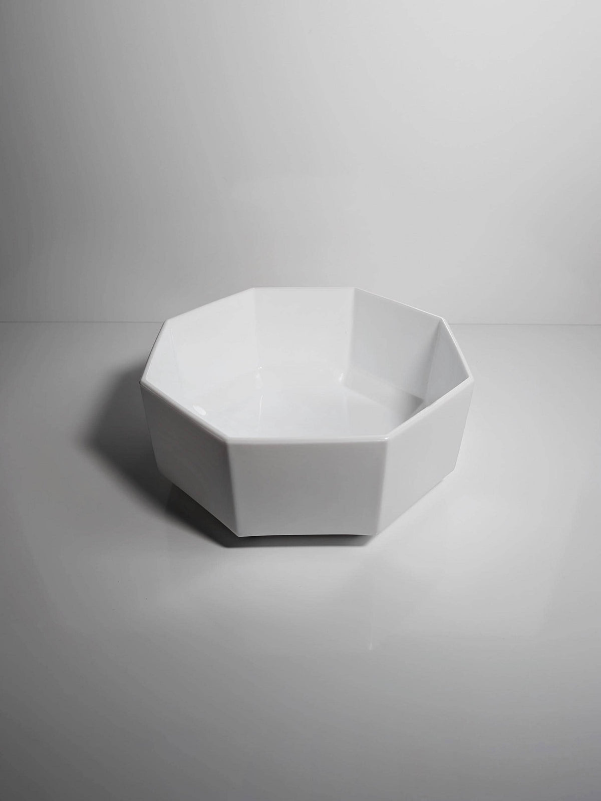 Vintage Bowl "Octime" by Arcoroc, White Opal Glass