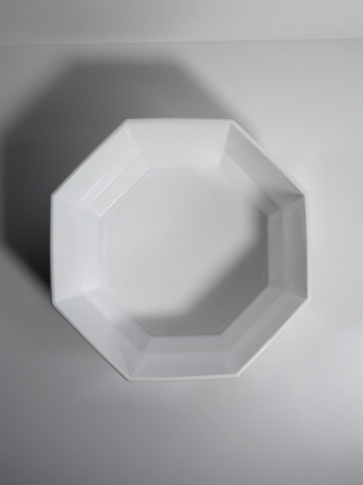 Vintage Bowl "Octime" by Arcoroc, White Opal Glass