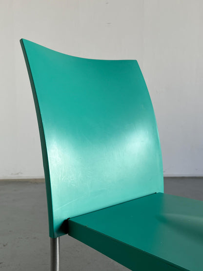 Vintage Stuhl Miss Globe von Philippe Starck für Kartell transparent-metallisch