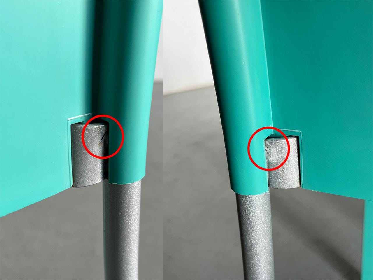 Vintage Stuhl Miss Globe von Philippe Starck für Kartell transparent-metallisch