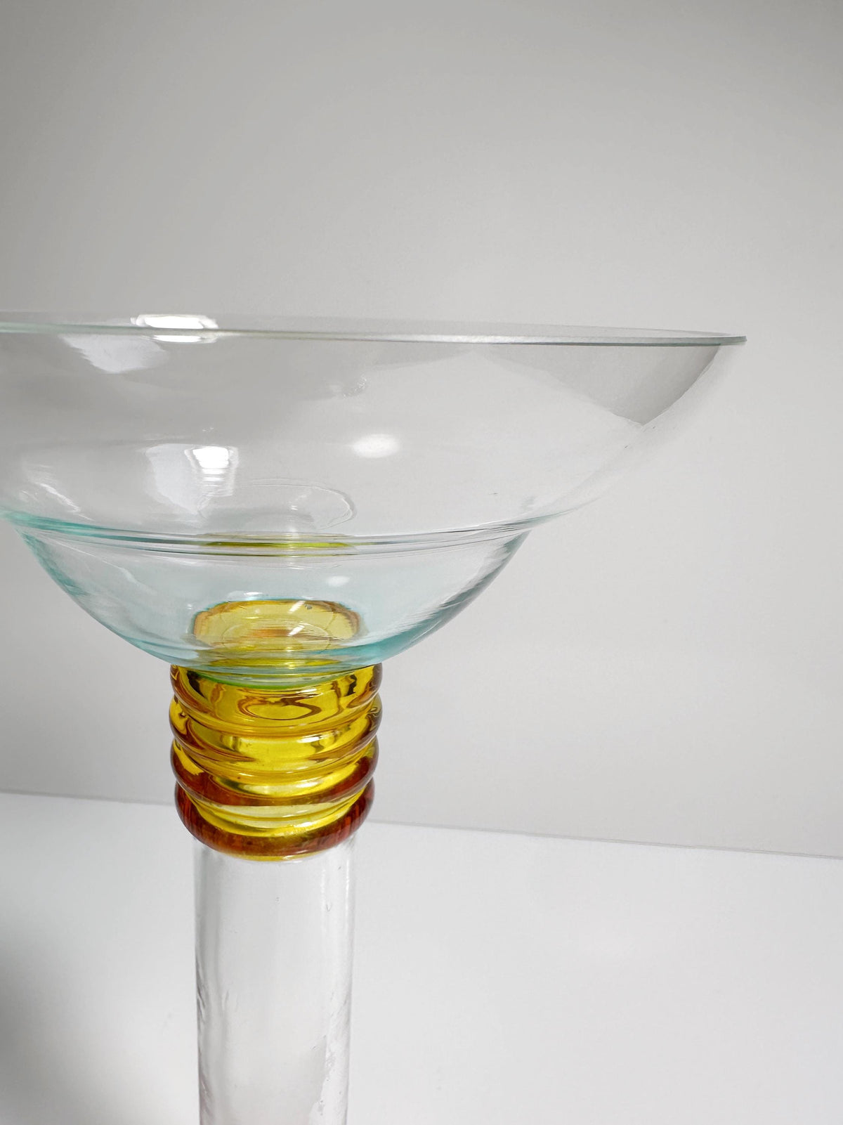 Vintage Glasvase von Leonardo, geometrisch, Postmodern