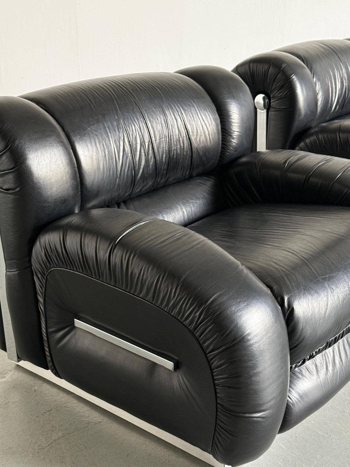 Vintage Loungesessel Space Age Wolke Italienisch Mid-Century Modern Set von 2