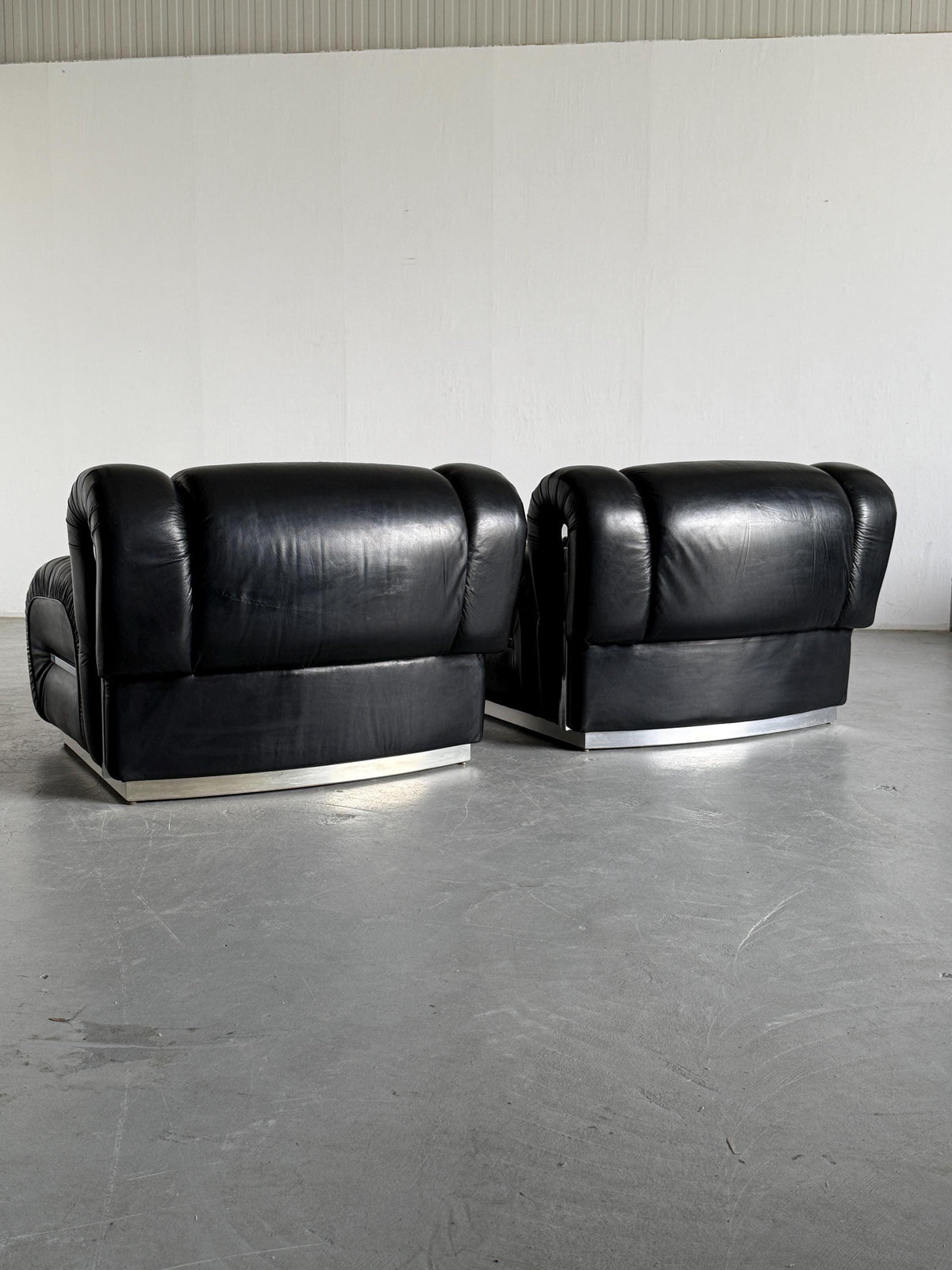 Vintage Loungesessel Space Age Wolke Italienisch Mid-Century Modern Set von 2