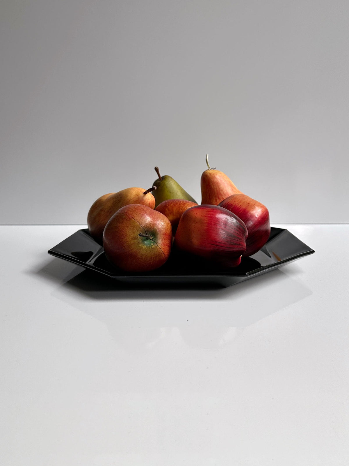Vintage Kuchenplatte "Octime" von Arcoroc, Schwarzglas