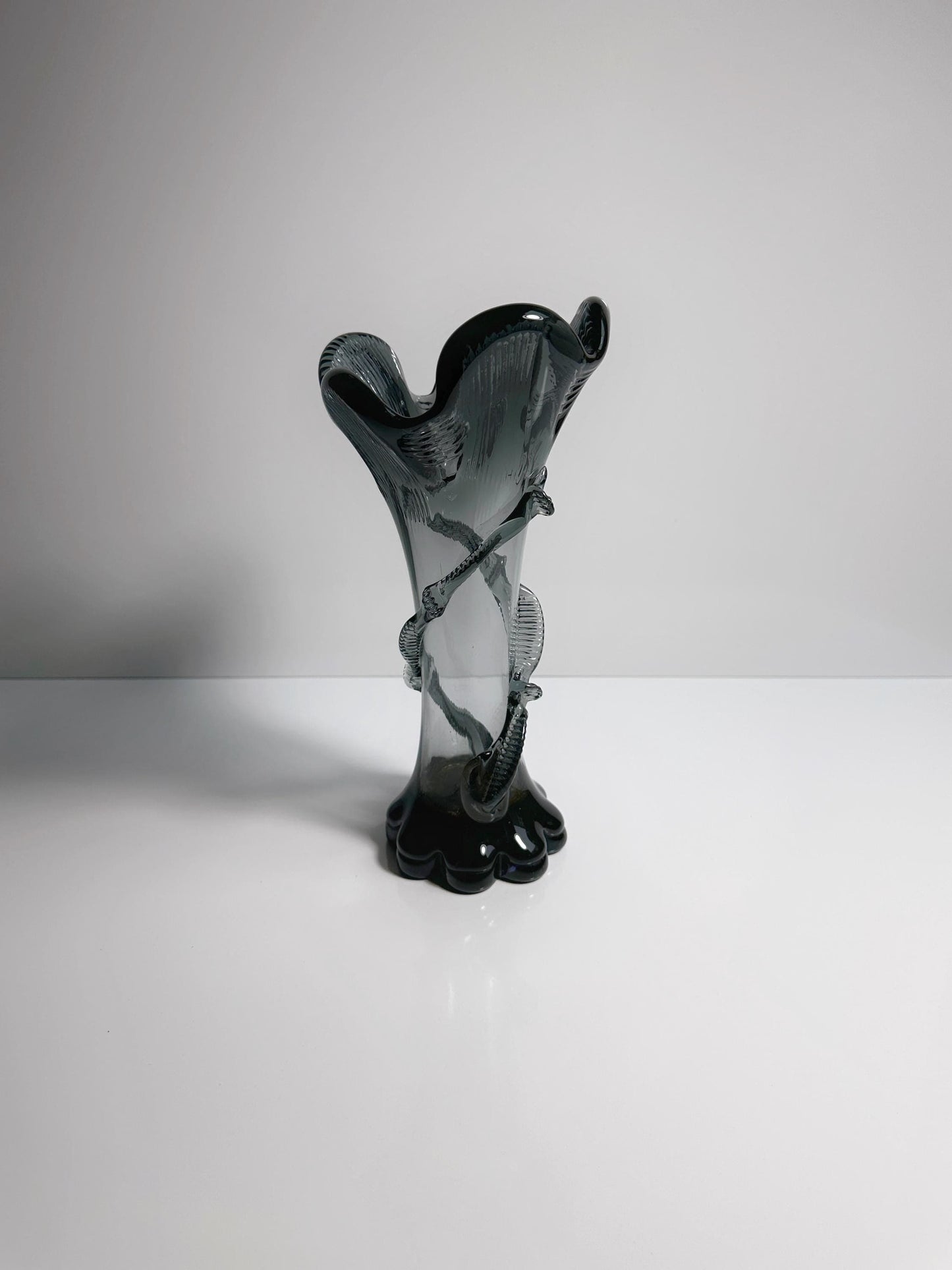 Vintage Jugendstil Glasvase Franz Welz Böhmen Art Nouveau 1900 1910