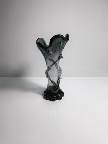 Vintage Jugendstil Glasvase Franz Welz Böhmen Art Nouveau 1900 1910