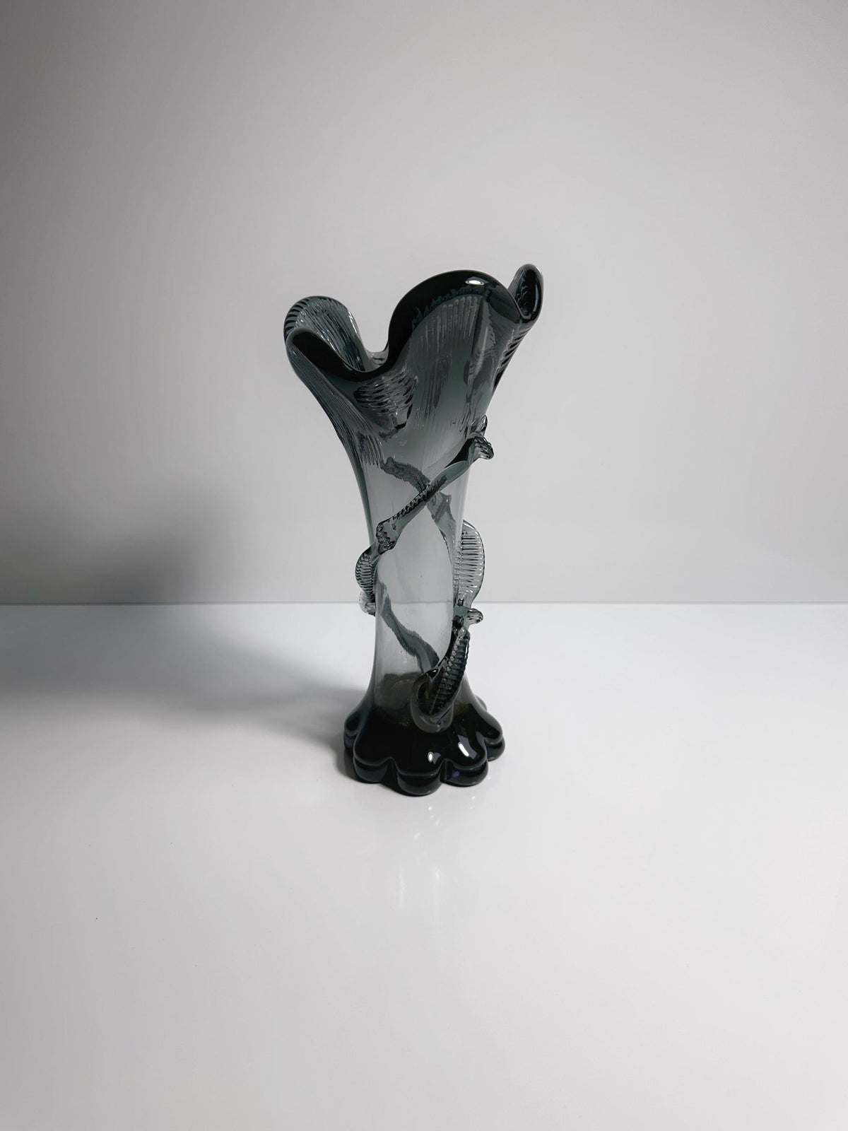 Vintage Jugendstil Glasvase Franz Welz Böhmen Art Nouveau 1900 1910