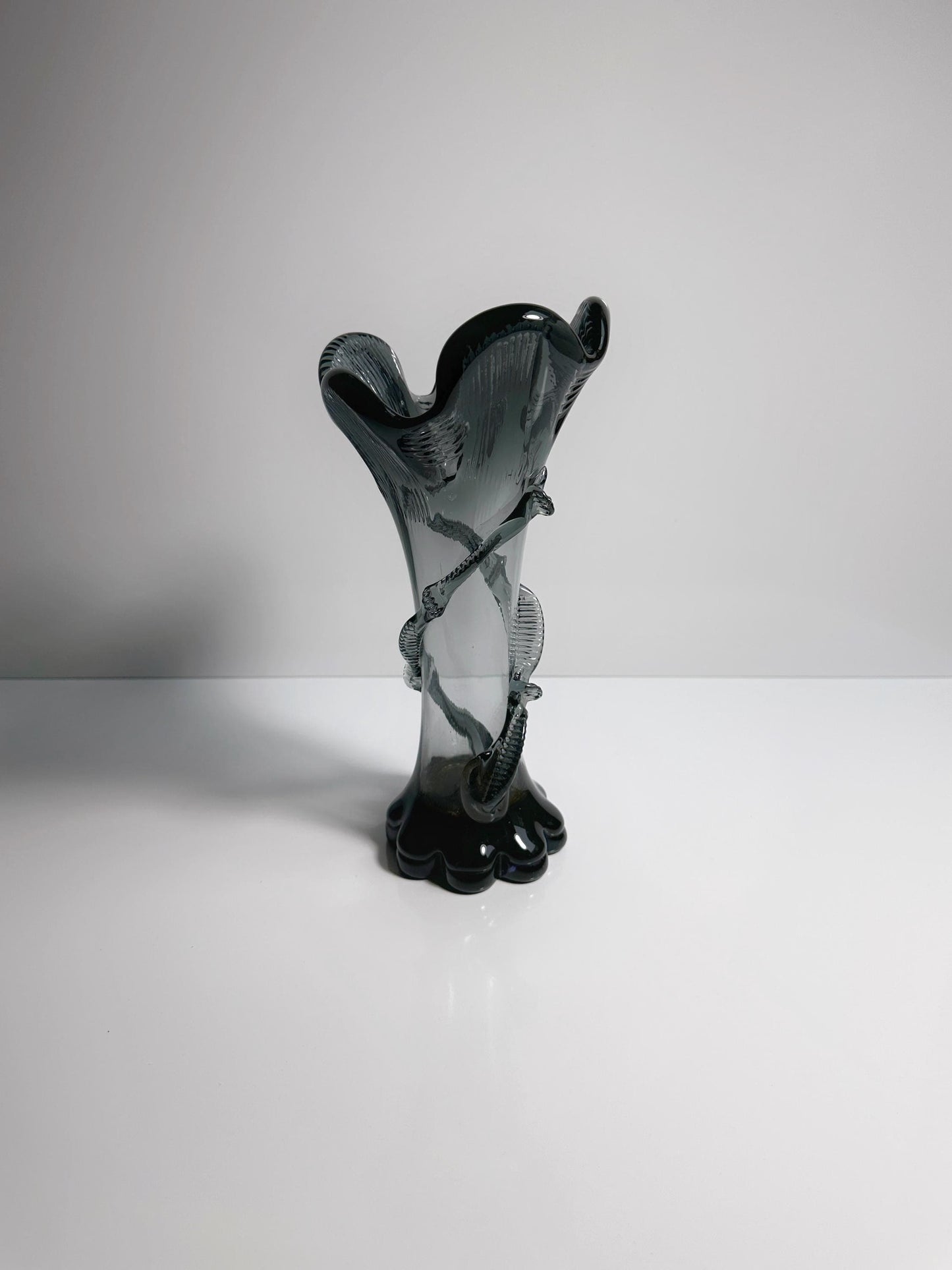 Vintage Jugendstil Glasvase Franz Welz Böhmen Art Nouveau 1900 1910