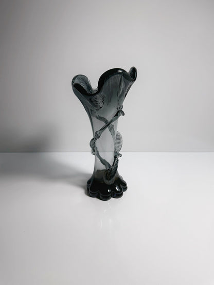 Vintage Jugendstil Glasvase Franz Welz Böhmen Art Nouveau 1900 1910