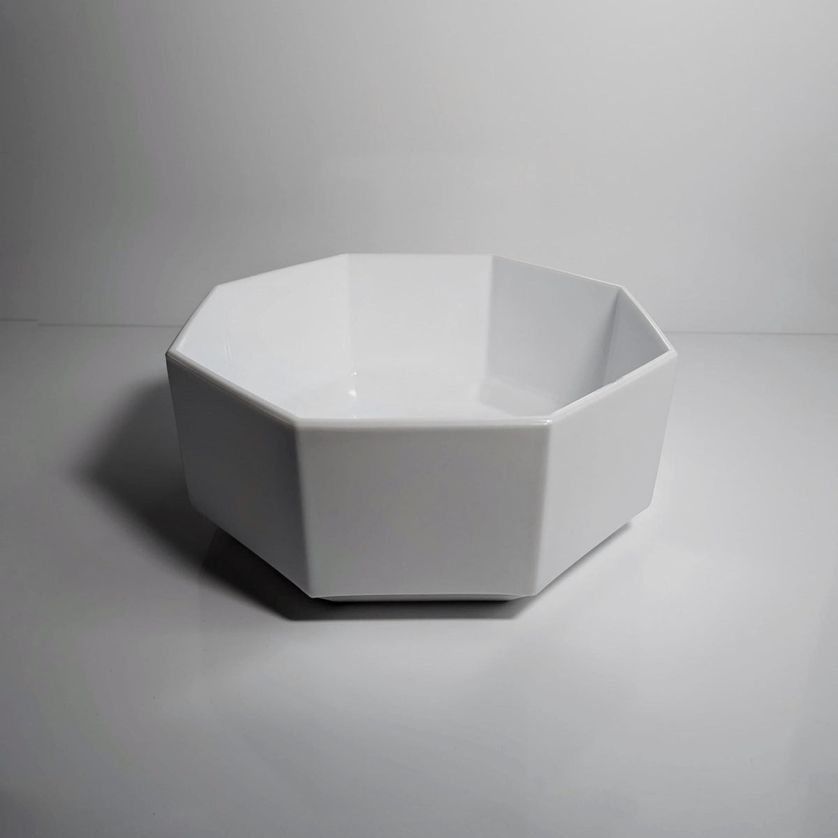 Vintage Bowl "Octime" by Arcoroc, White Opal Glass