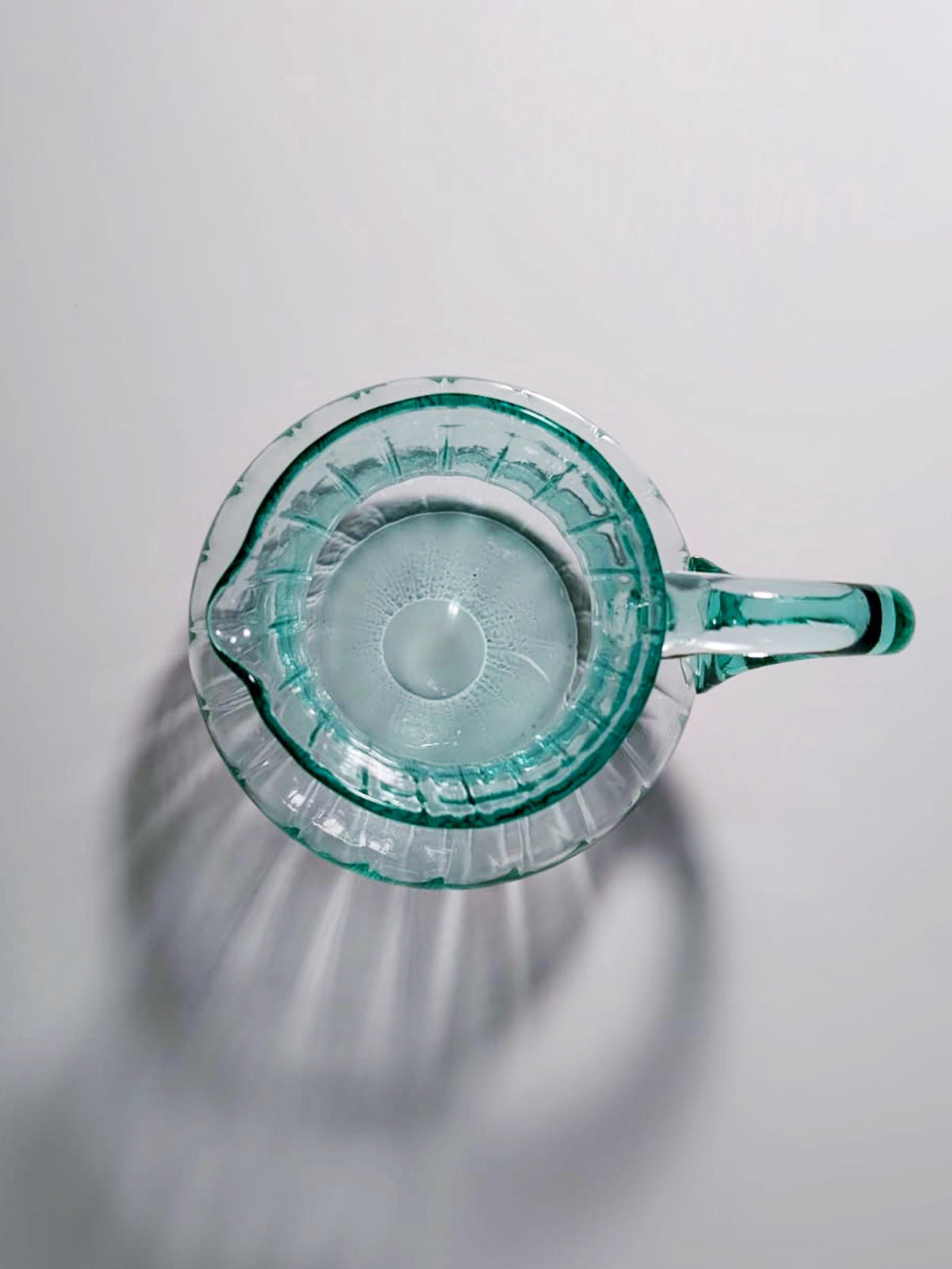 Vintage Karaffe Beryl Mintgrün Türkis Murano Swirl von 1950er