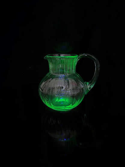Vintage Karaffe Beryl Mintgrün Türkis Murano Swirl von 1950er