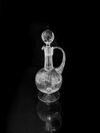 Vintage Karaffe Murano Glas Swirl 1950er