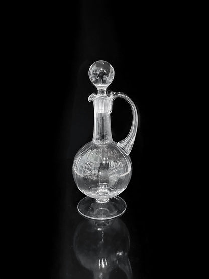 Vintage Karaffe Murano Glas Swirl 1950er