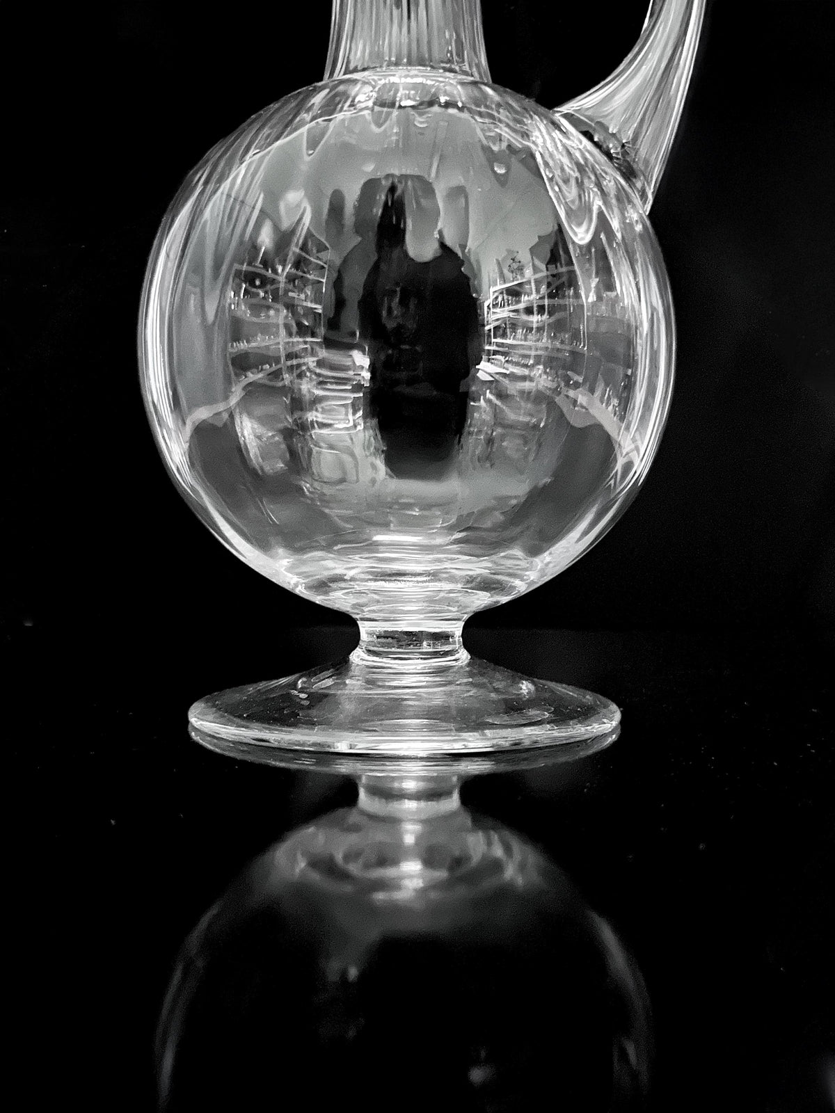 Vintage Karaffe Murano Glas Swirl 1950er