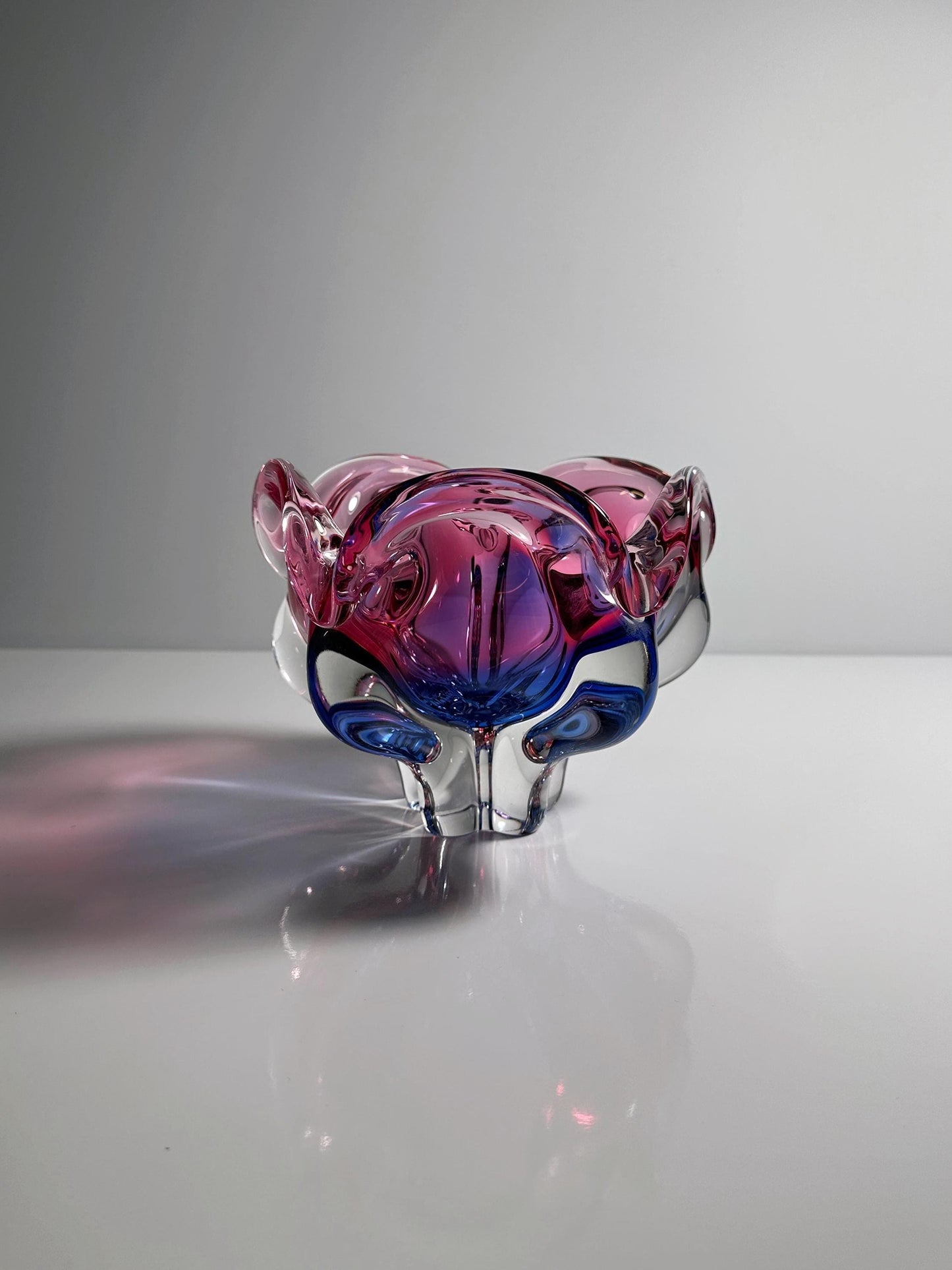 Vintage Vase Josef Hospodka Cranberry Red Mid Century