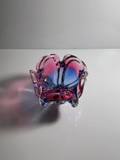 Vintage Vase Josef Hospodka Cranberry Red Mid Century