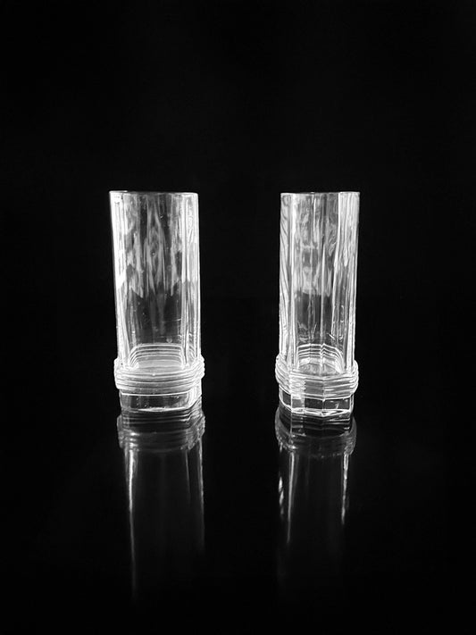 Vintage Longdrinkglas Kristall von Christian Dior Art Deco Revival 80er Set von 6