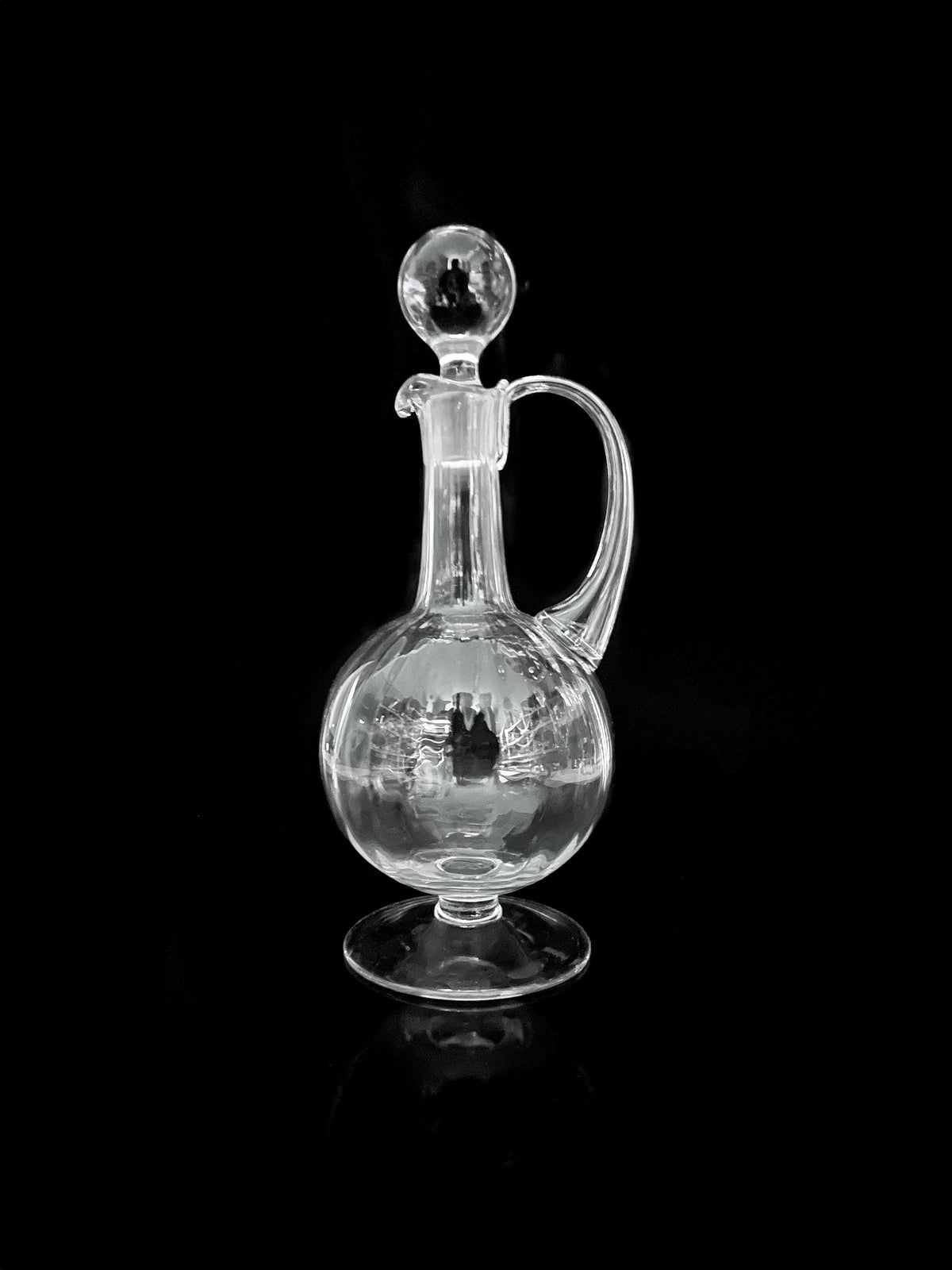 Vintage Karaffe Murano Glas Swirl 1950er