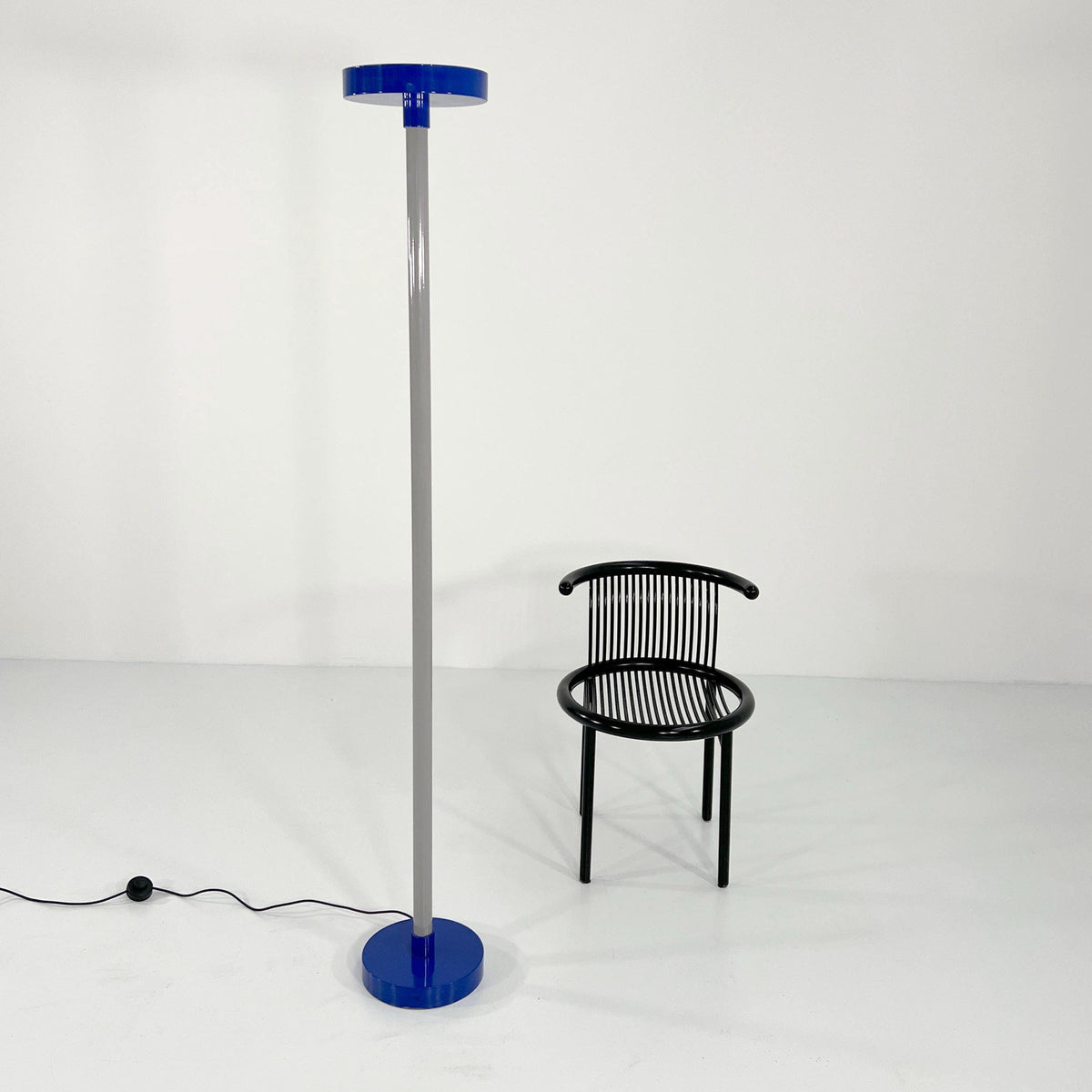 Vintage Beam floor lamp by Ettore Sottsass for Bieffeplast blue