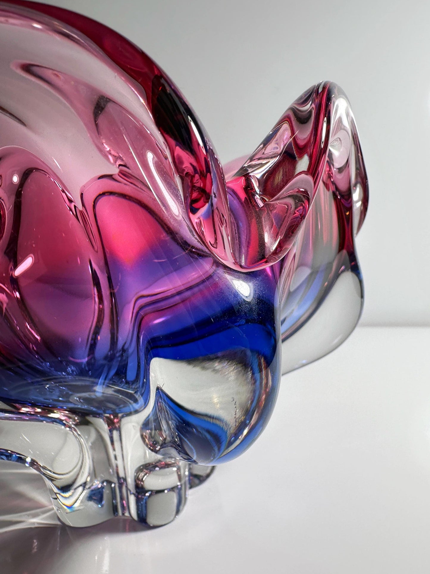 Vintage Vase Josef Hospodka Cranberry Red Mid Century