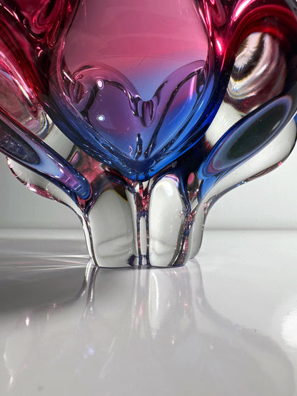 Vintage Vase Josef Hospodka Cranberry Red Mid Century