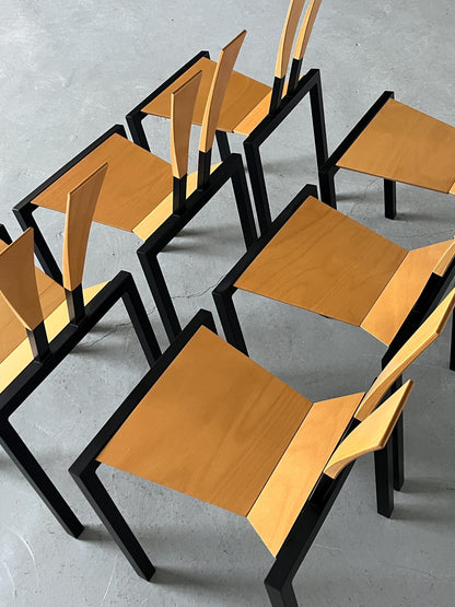 Vintage Memphis Design Stapelstuhl von Karl Friedrich Förster für KFF