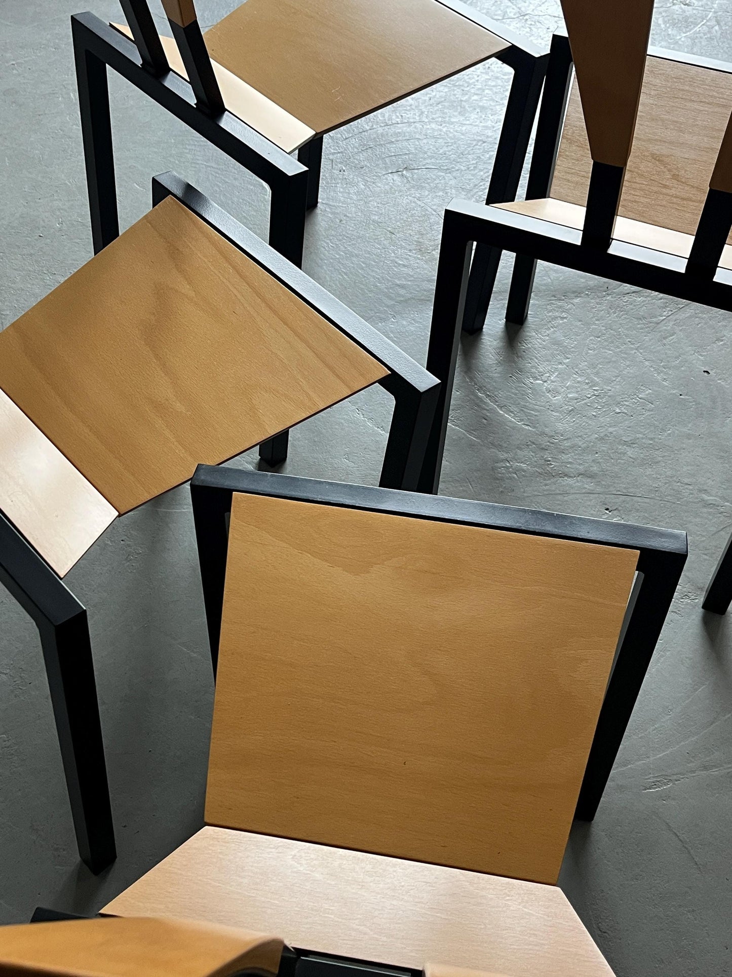 Vintage Memphis Design Stapelstuhl von Karl Friedrich Förster für KFF