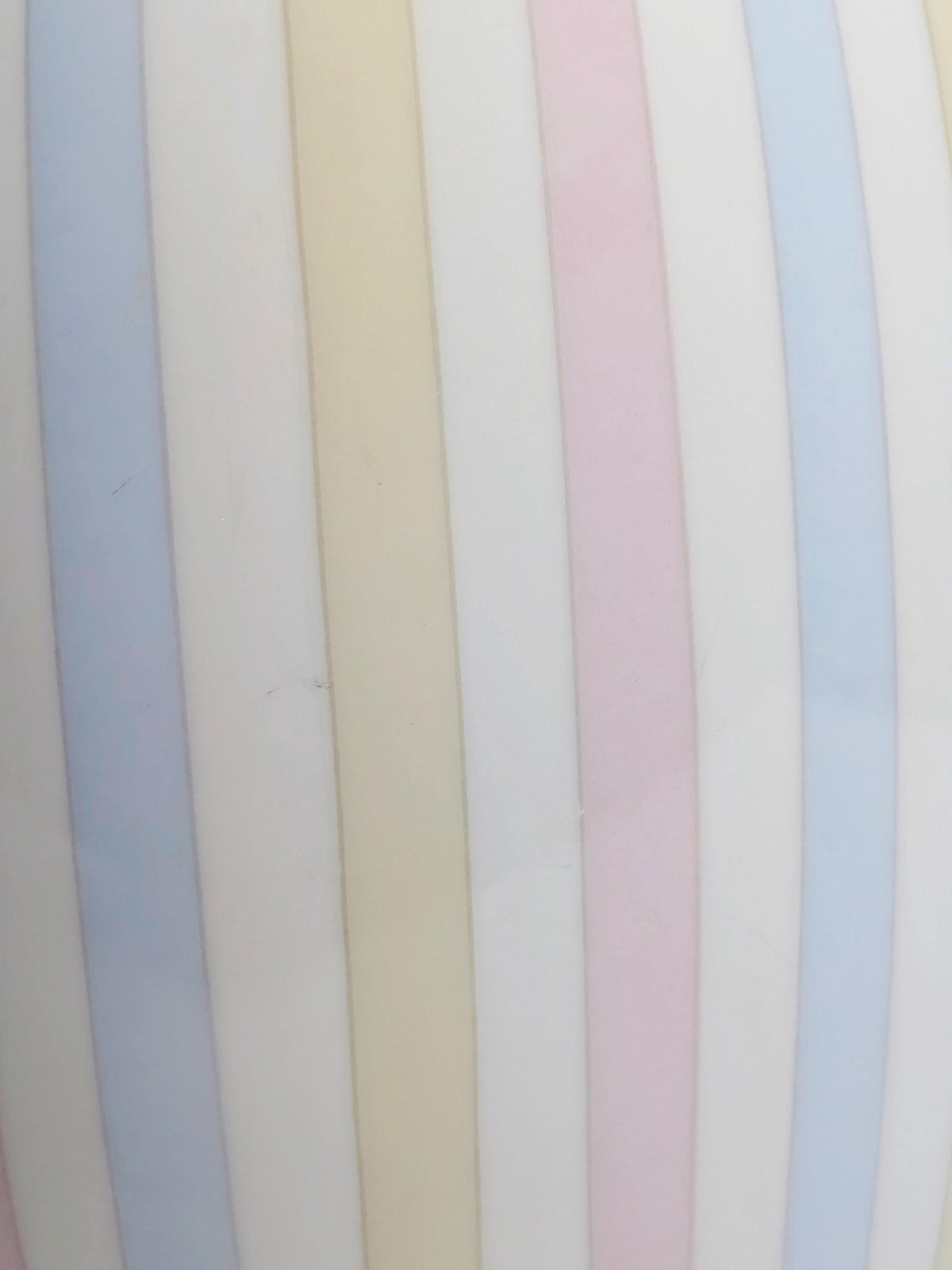 Vintage Kanne Eschenbach Streifen Pastell Rosa Blau Gelb 1950er Porzellan