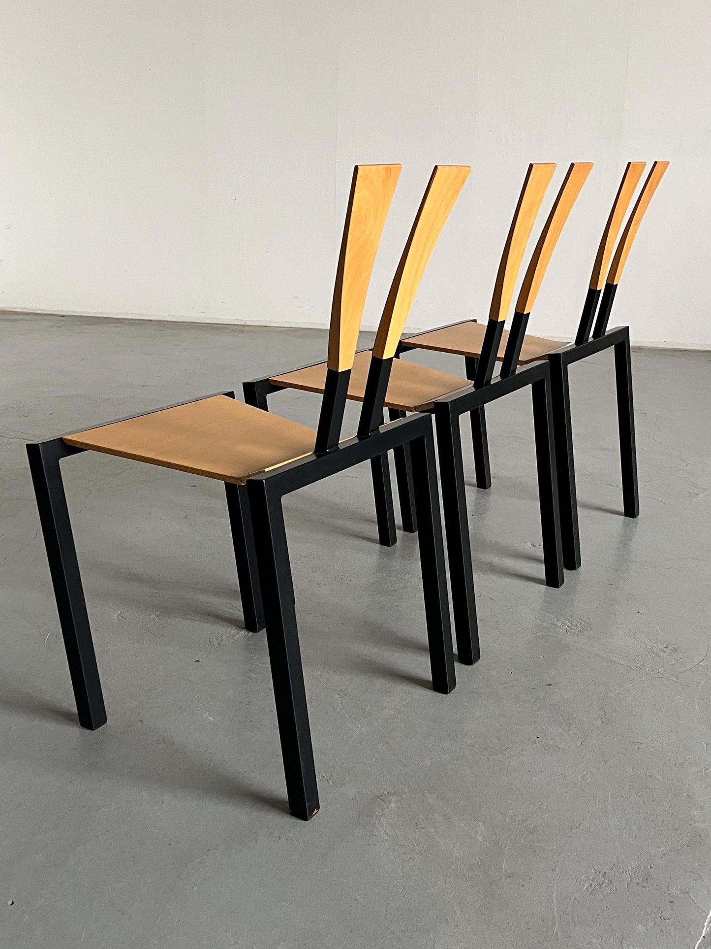 Vintage Memphis Design Stapelstuhl von Karl Friedrich Förster für KFF