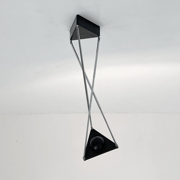 Vintage Wandlampe Kandido von Ferdinand Alexander Porsche für Luci schwarz