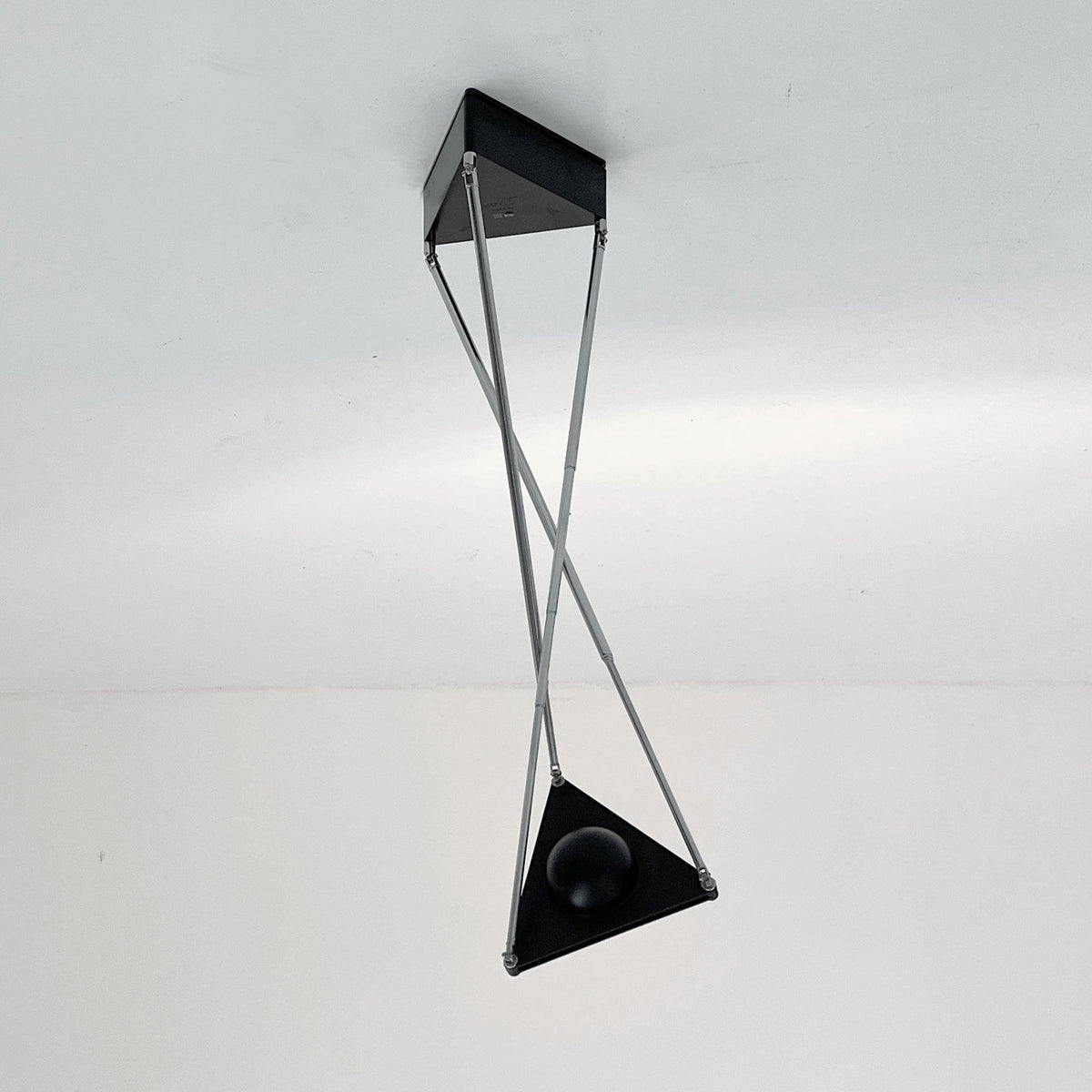 Vintage Wandlampe Kandido von Ferdinand Alexander Porsche für Luci schwarz